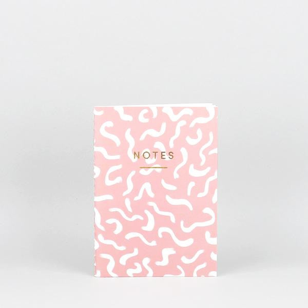 'Wiggle' Notebook (Pink) - Emporium of the Modern Man
 - 1