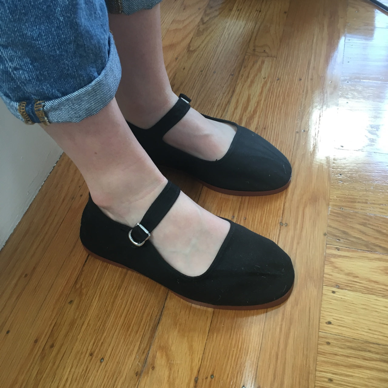 Handsewn Mary Jane Flats   by Veronique