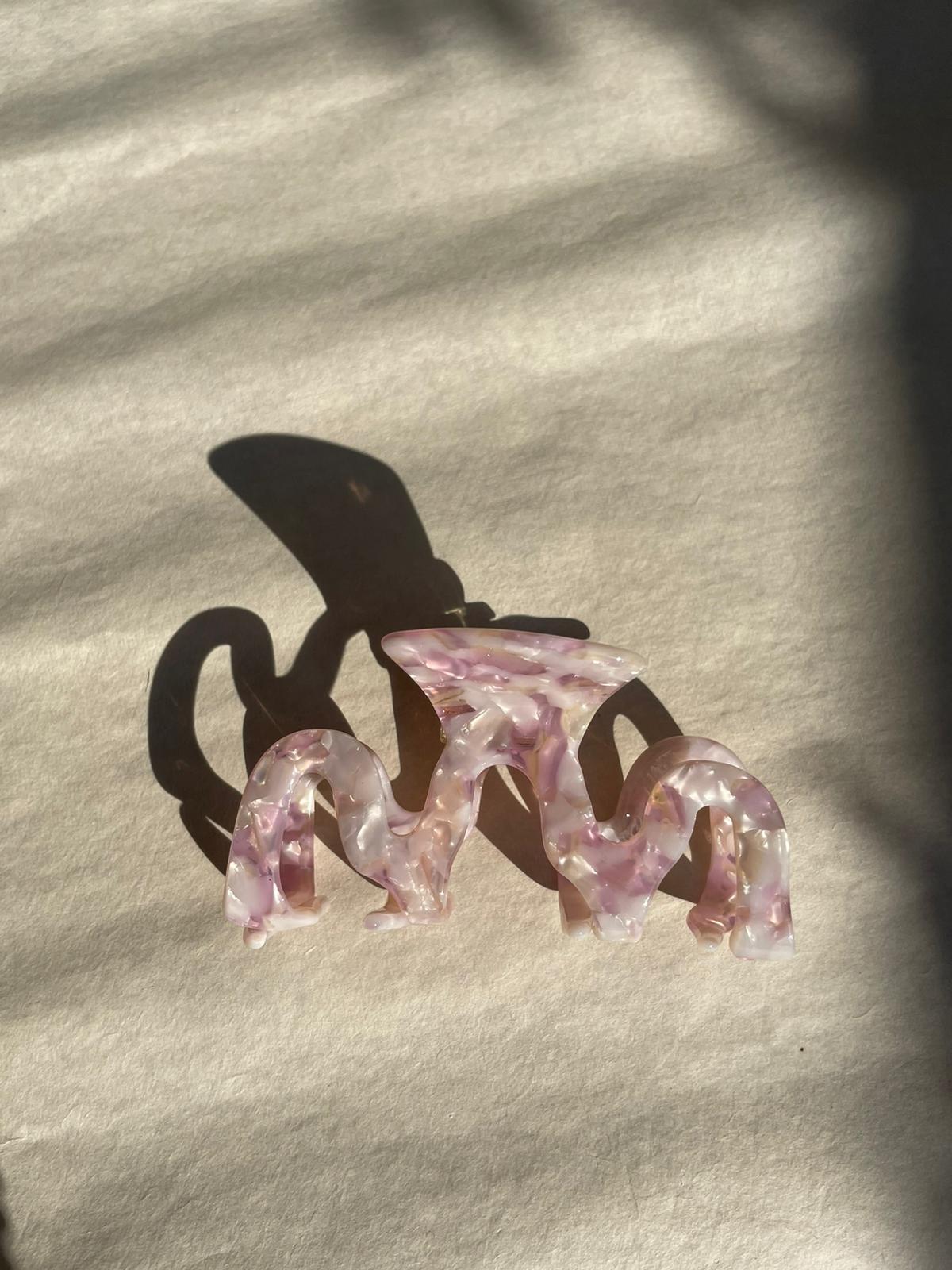 Amethyst Squiggle Hair Claw by Veronique