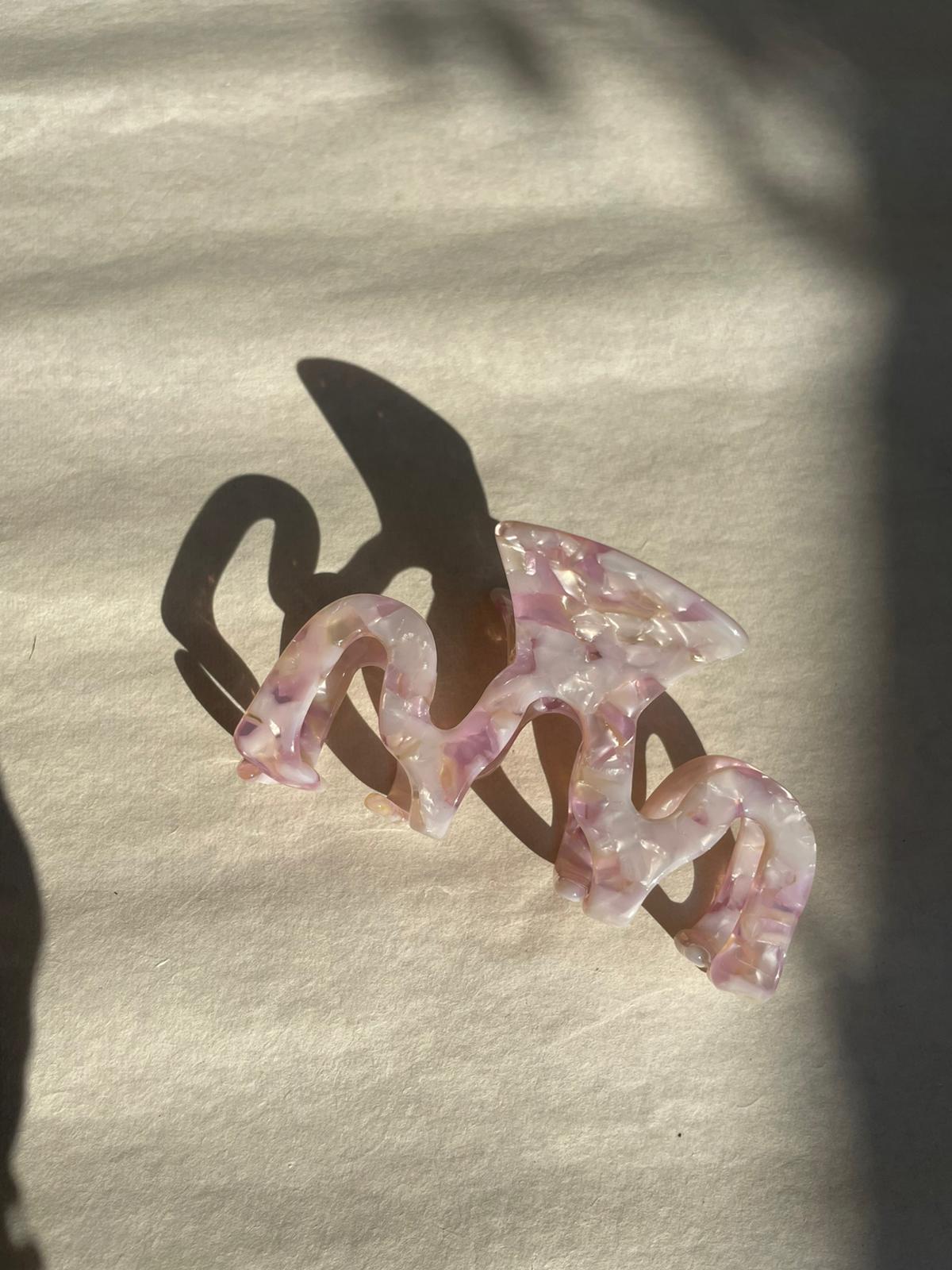 Amethyst Squiggle Hair Claw by Veronique