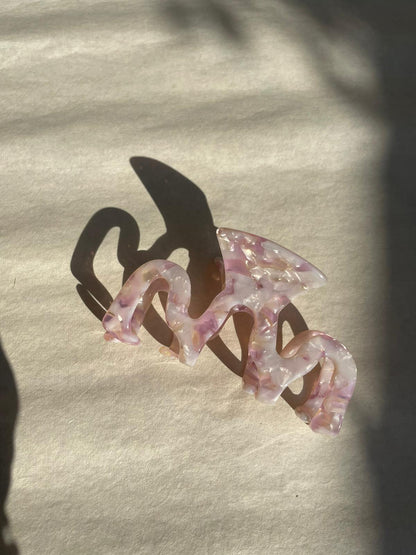 Amethyst Squiggle Hair Claw by Veronique