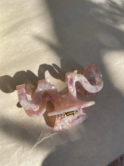 Amethyst Squiggle Hair Claw by Veronique