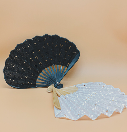 Broderie Fan in Black by PROSE Décor