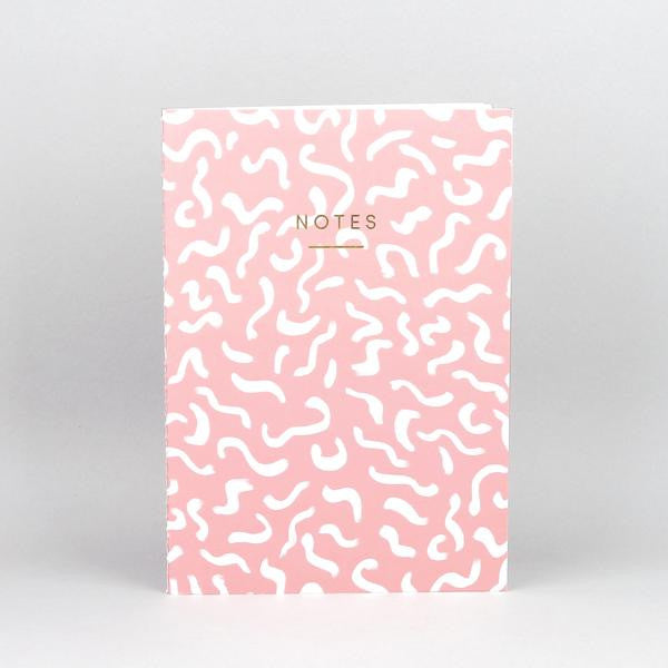 'Wiggle' Notebook (Pink) - Emporium of the Modern Man
 - 2