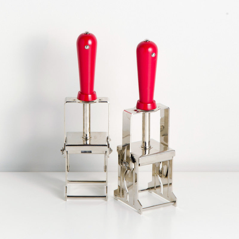 Self-Inking Rubber Stamp Red + Nickel