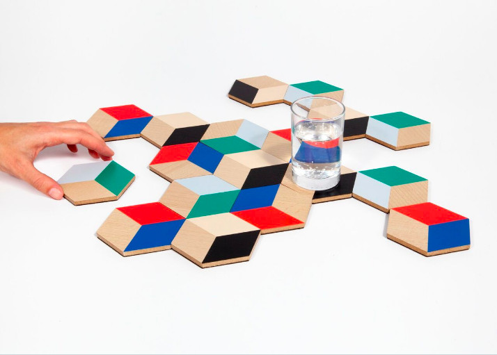 Table Tiles - Black/Beige - Emporium of the Modern Man
 - 9