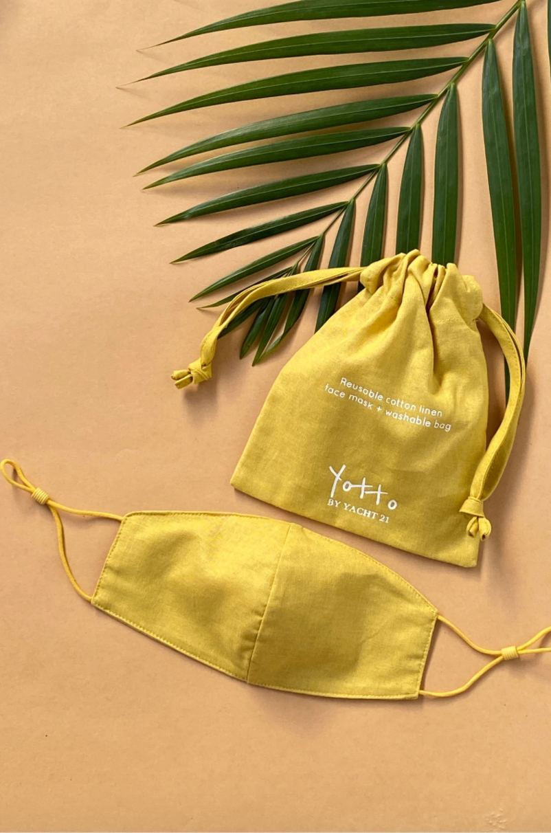 Lilac Reusable Face Mask & Bag by YOTTO V.2