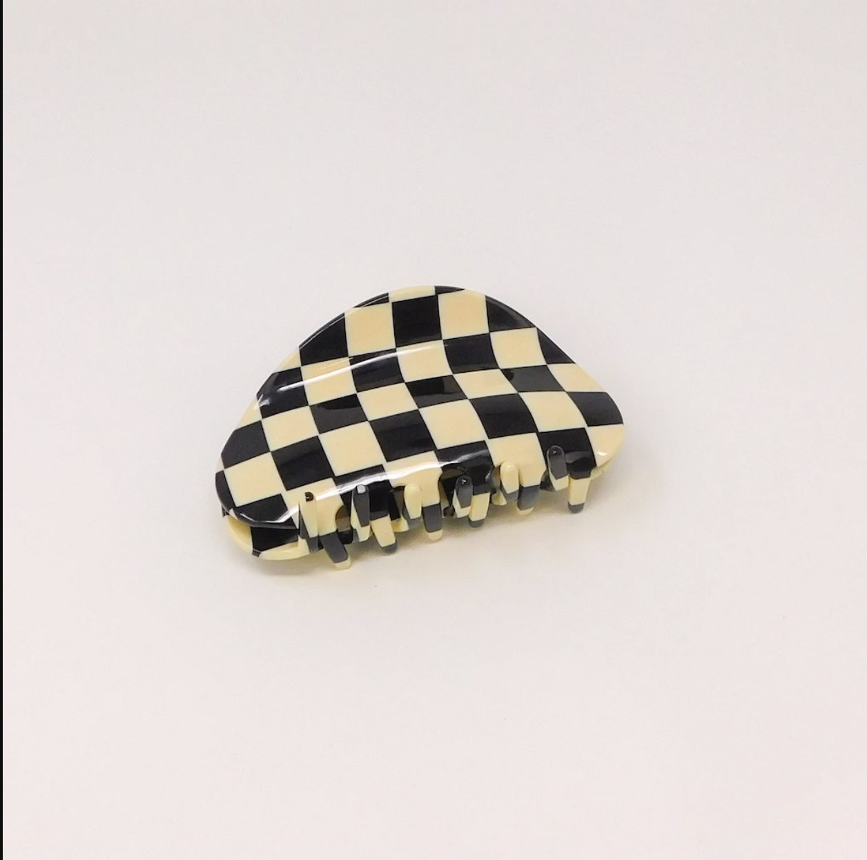 Black Chessboard Hair Claws  by Veronique