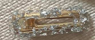 Veronique Rectangular Hair Barrettes SS20