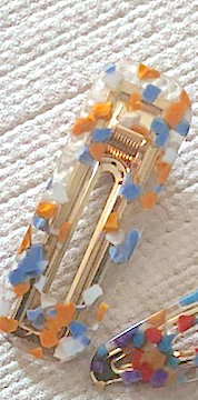 Veronique Rectangular Hair Barrettes SS20