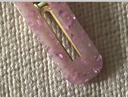 Veronique Rectangular Hair Barrettes SS20