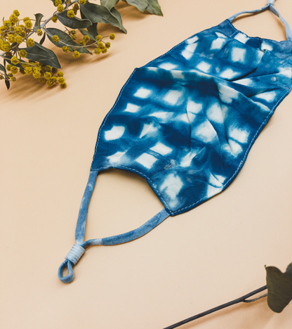 Tie Dye Reusable Face Mask in Seafoam by Veronique