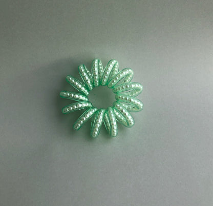 Beaded Phonecord Hairties by Veronique