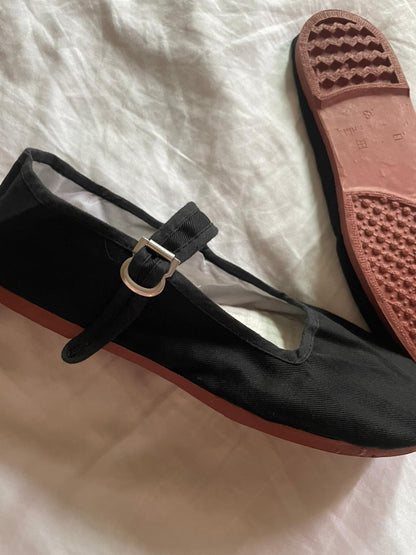 Handsewn Mary Jane Flats   by Veronique