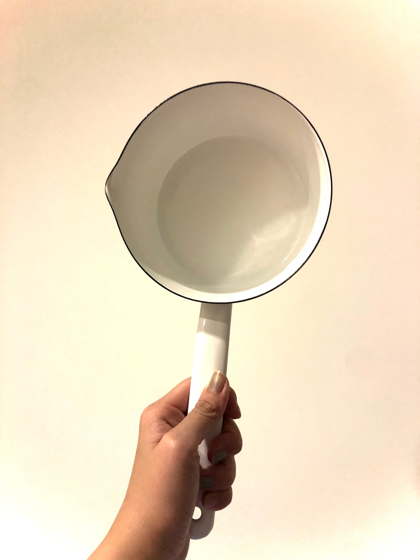 White Enamel Milk Pan