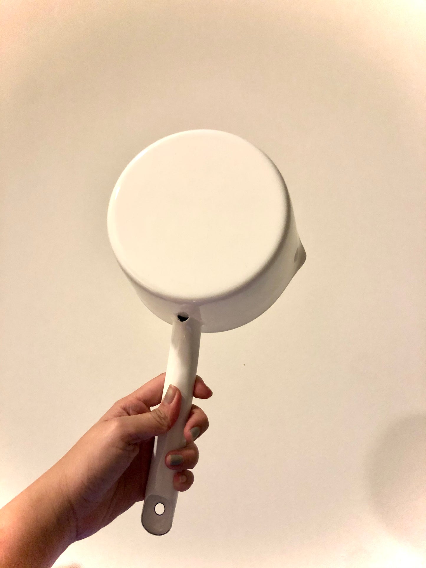 White Enamel Milk Pan