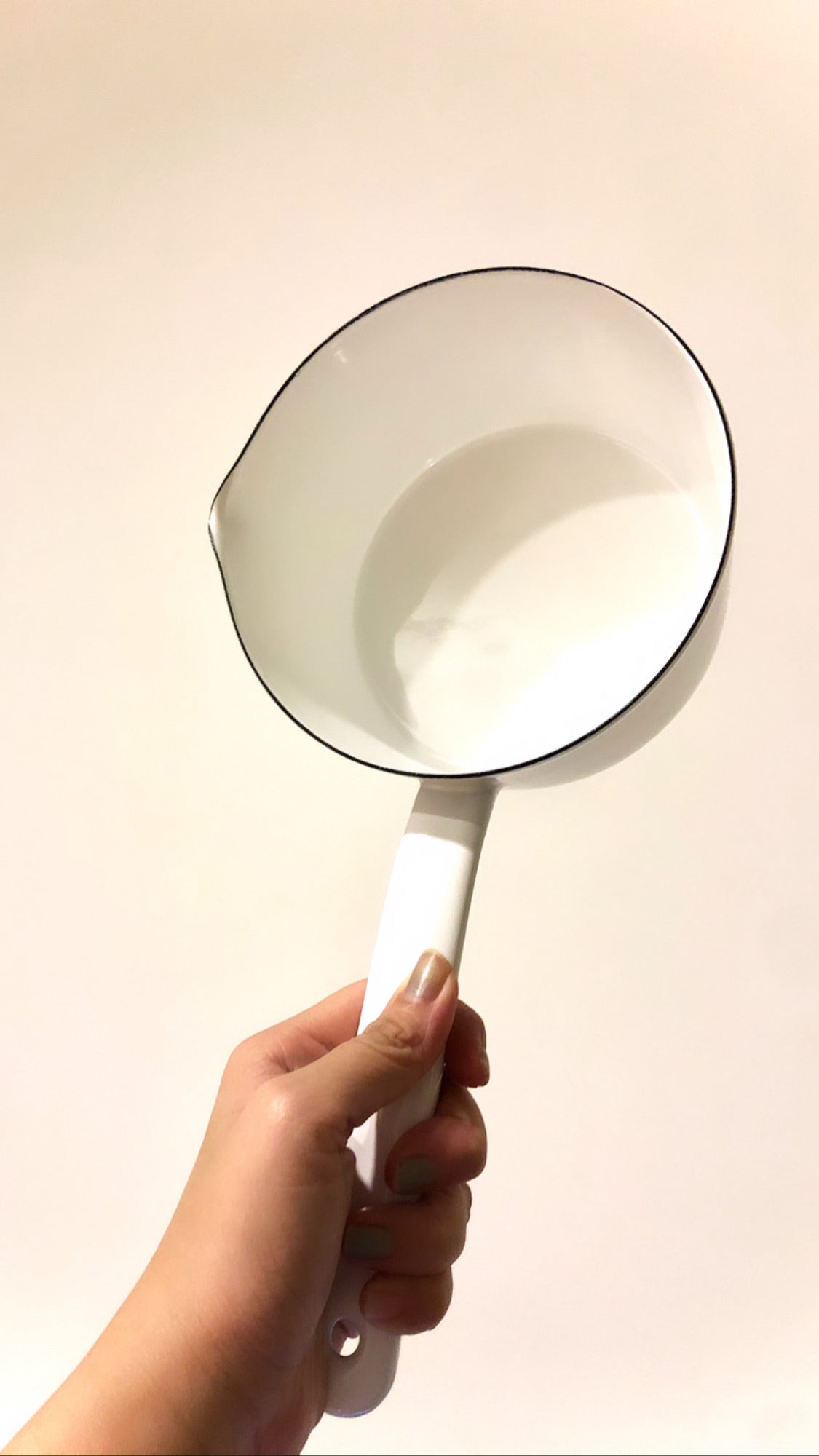 White Enamel Milk Pan