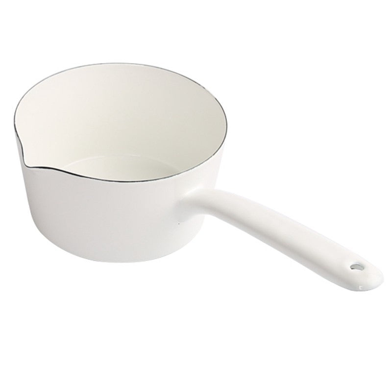 White Enamel Milk Pan