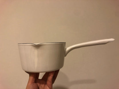 White Enamel Milk Pan