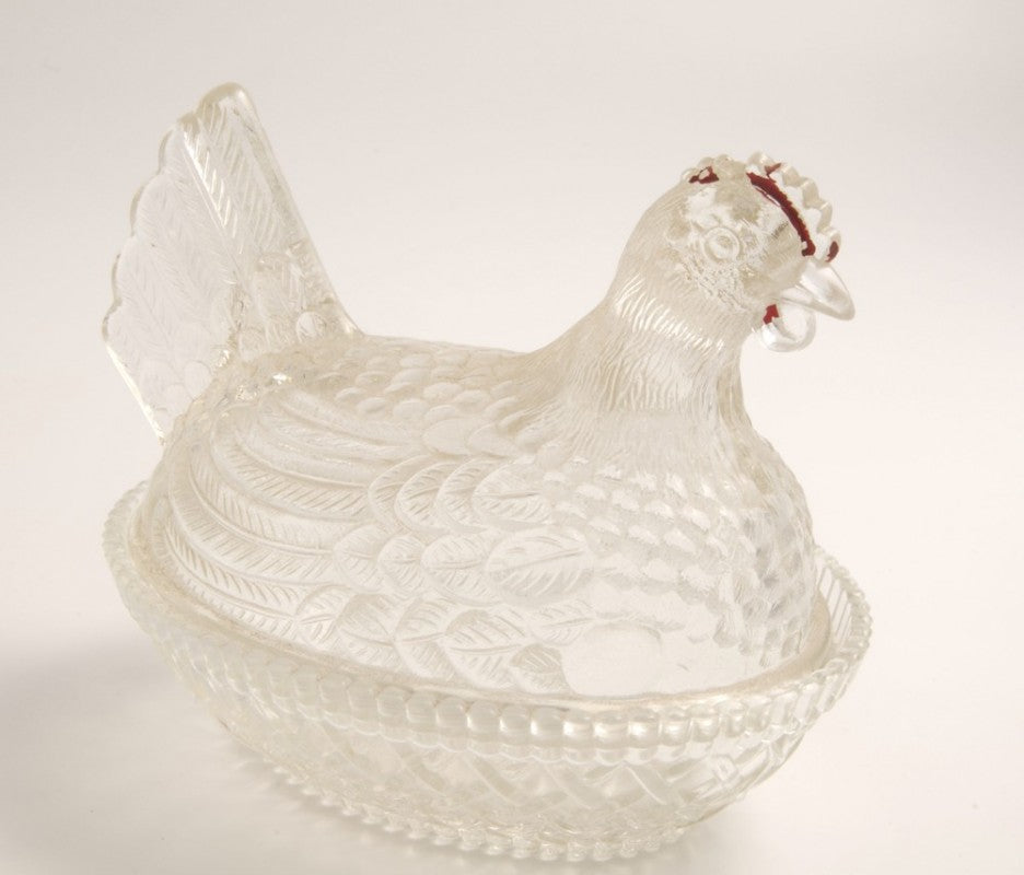 Vintage Glass Butter Dish by PROSE Tabletop