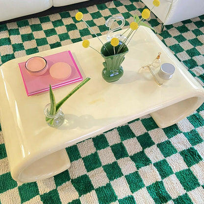 Velvet Square Cushion in Blush by PROSE Tabletop